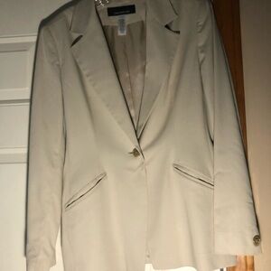 Jones New York Cream Blazer Timeless Suit Jacket